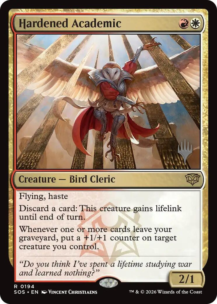 Image for Hardened Academic (194) (Promo Pack: Secrets of Strixhaven) - Magic: The Gathering