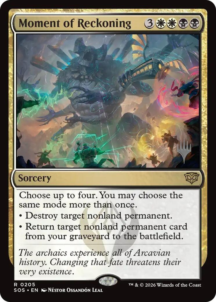 Image for Moment of Reckoning (205) (Promo Pack: Secrets of Strixhaven) - Magic: The Gathering
