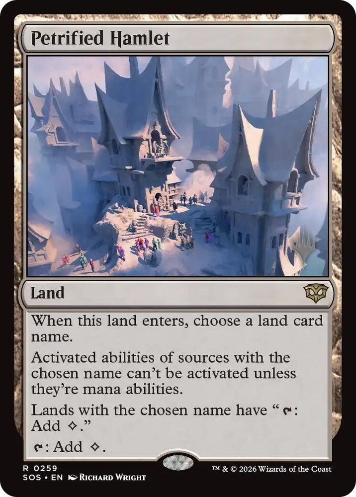 Image for Petrified Hamlet (259) (Promo Pack: Secrets of Strixhaven) - Magic: The Gathering
