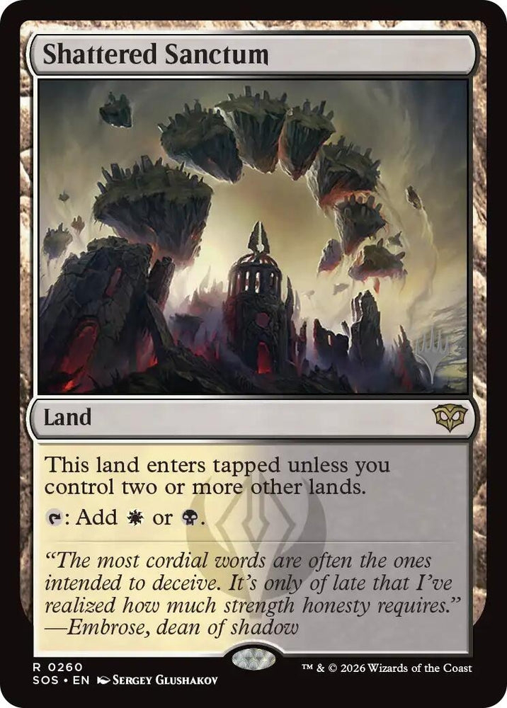 Image for Shattered Sanctum (260) (Promo Pack: Secrets of Strixhaven) - Magic: The Gathering