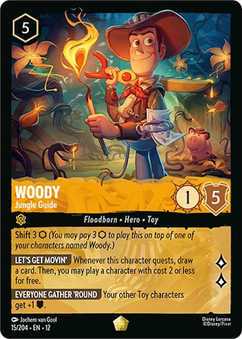 Image for Woody - Jungle Guide (15/204) (Wilds Unknown) - Disney Lorcana