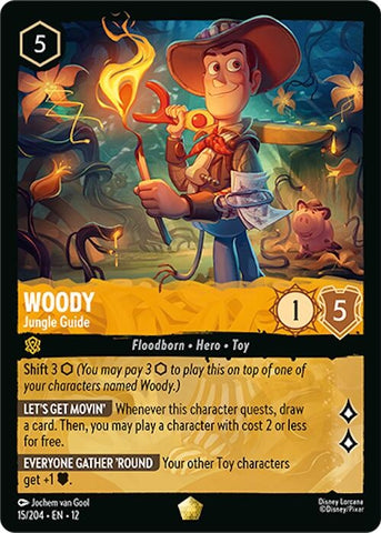Image for Woody - Jungle Guide (15/204) (Wilds Unknown) - Disney Lorcana