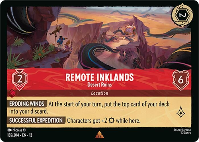 Image for Remote Inklands - Desert Ruins (135/204) (Wilds Unknown) - Disney Lorcana