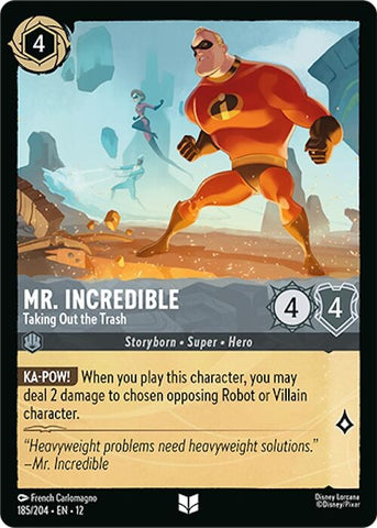 Image for Mr. Incredible - Taking Out the Trash (185/204) (Wilds Unknown) - Disney Lorcana