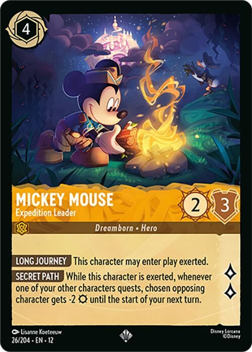 Image for Mickey Mouse - Expedition Leader (26/204) (Wilds Unknown) - Disney Lorcana
