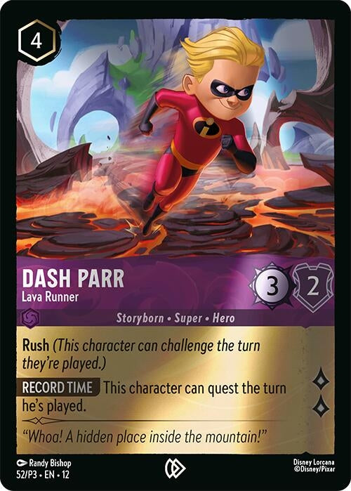 Image for Dash Parr - Lava Runner (61/204) (Wilds Unknown) - Disney Lorcana
