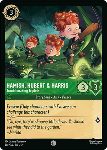 Image for Hamish, Hubert & Harris - Troublemaking Triplets (70/204) (Wilds Unknown) - Disney Lorcana