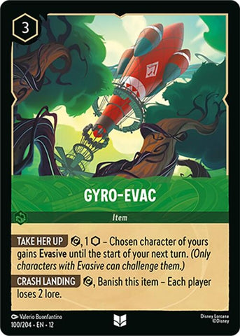 Image for Gyro-Evac (100/204) (Wilds Unknown) - Disney Lorcana