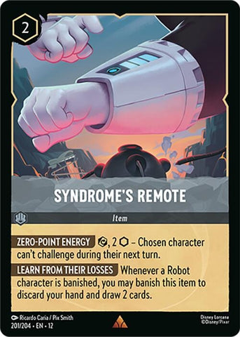 Image for Syndrome's Remote (201/204) (Wilds Unknown) - Disney Lorcana