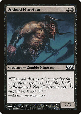 Image for Undead Minotaur (119) [Magic 2014 (M14)]