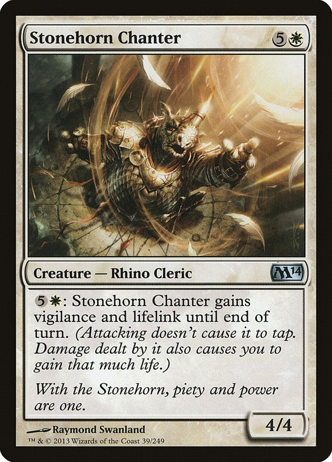 Image for Stonehorn Chanter (39) [Magic 2014 (M14)]
