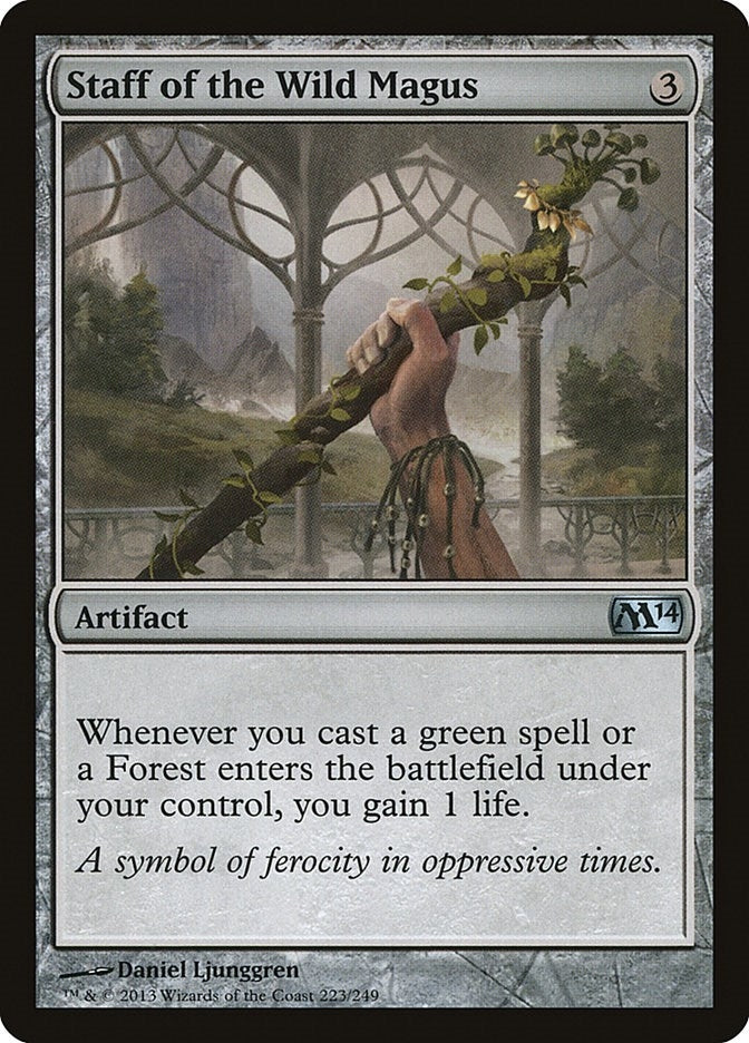 Image for Staff of the Wild Magus (223) [Magic 2014 (M14)]