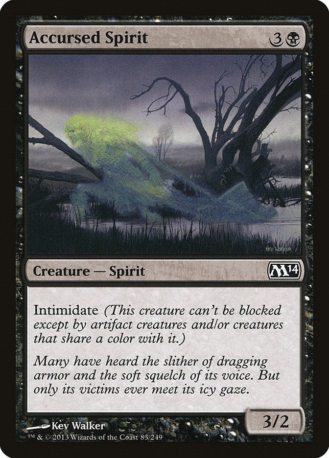 Image for Accursed Spirit (83) [Magic 2014 (M14)]
