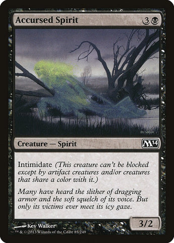 Image for Accursed Spirit (83) [Magic 2014 (M14)]