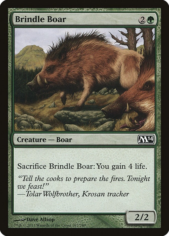 Image for Brindle Boar (167) [Magic 2014 (M14)]