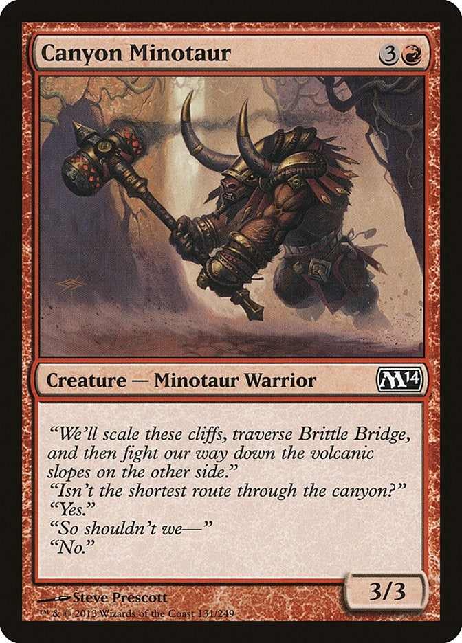 Image for Canyon Minotaur (131) [Magic 2014 (M14)]