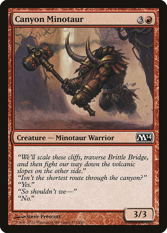 Image for Canyon Minotaur (131) [Magic 2014 (M14)]