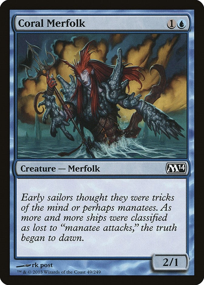 Image for Coral Merfolk (49) [Magic 2014 (M14)]