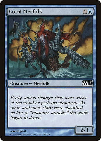 Image for Coral Merfolk (49) [Magic 2014 (M14)]