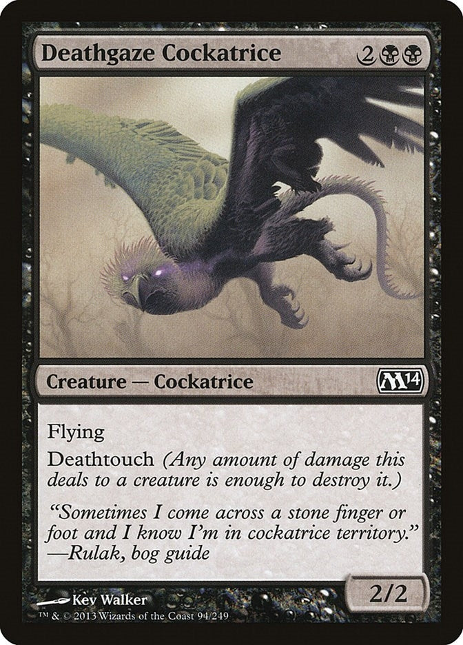 Image for Deathgaze Cockatrice (94) [Magic 2014 (M14)]