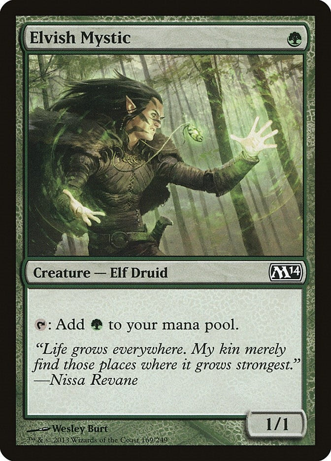 Image for Elvish Mystic (169) [Magic 2014 (M14)]