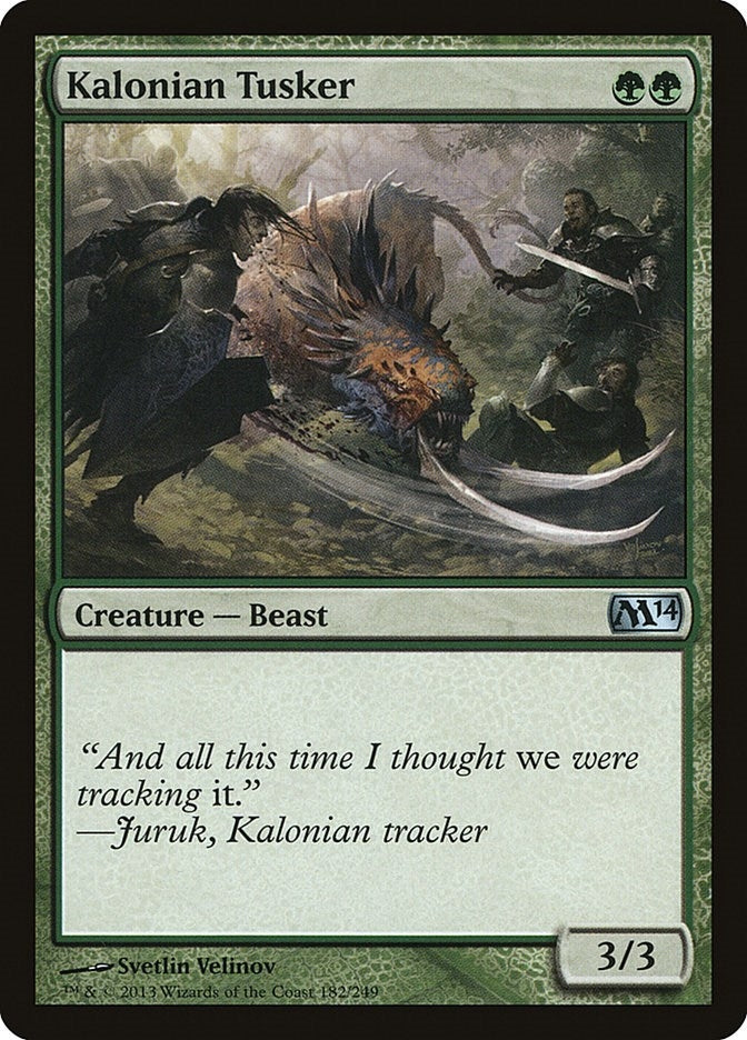 Image for Kalonian Tusker (182) [Magic 2014 (M14)]