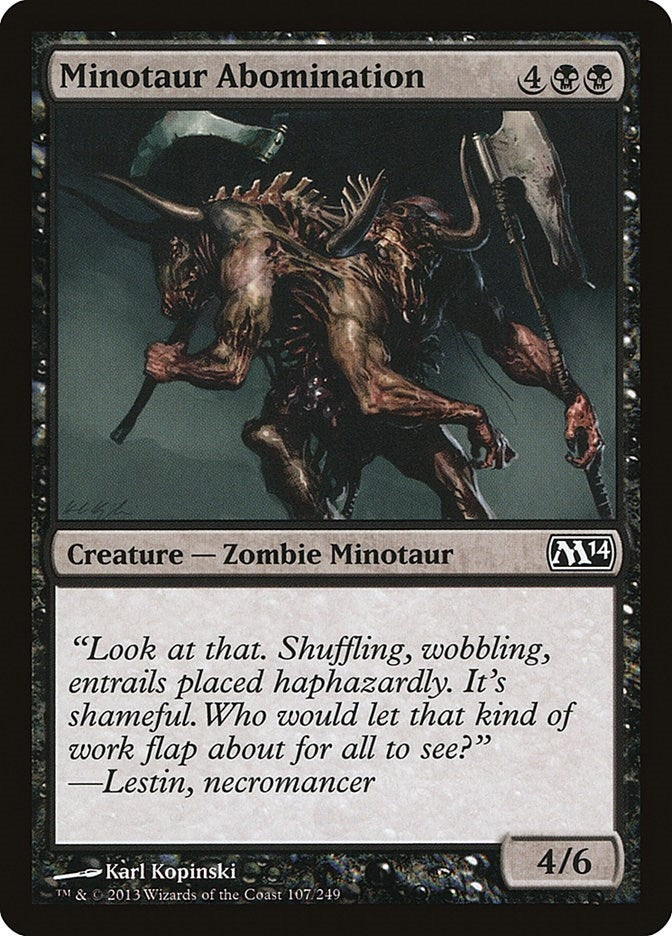 Image for Minotaur Abomination (107) [Magic 2014 (M14)]