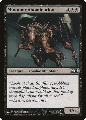 Image for Minotaur Abomination (107) [Magic 2014 (M14)]