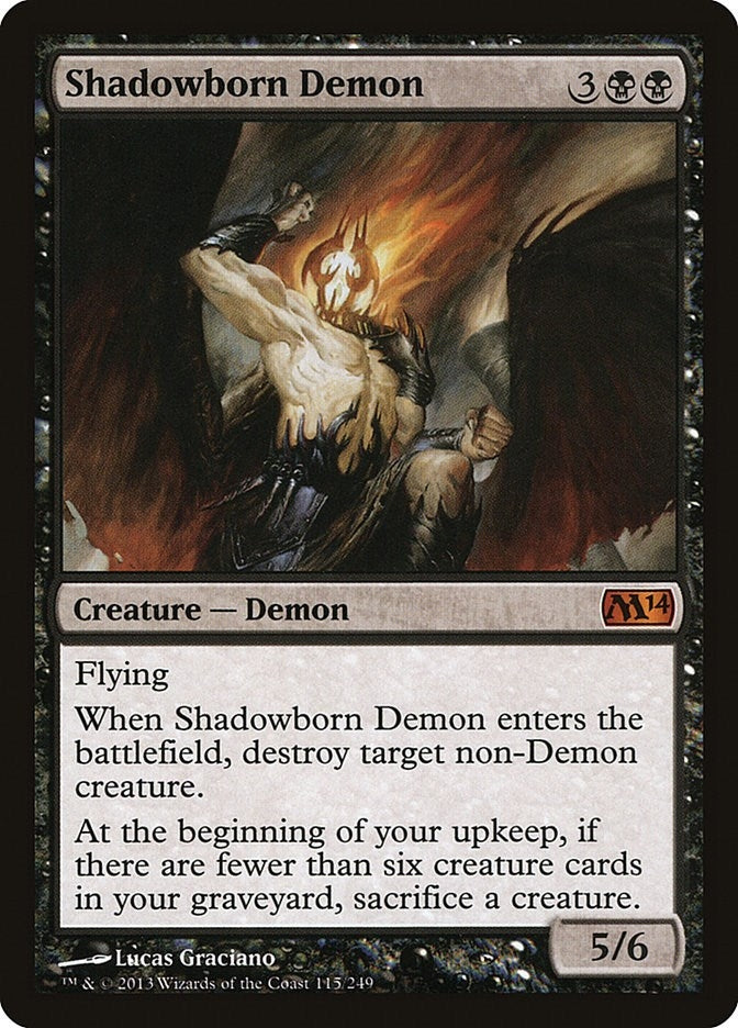 Image for Shadowborn Demon (115) [Magic 2014 (M14)]