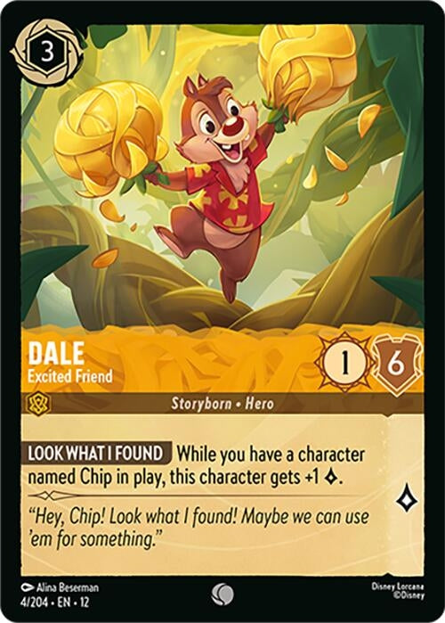 Image for Dale - Excited Friend (4/204) (Wilds Unknown) - Disney Lorcana