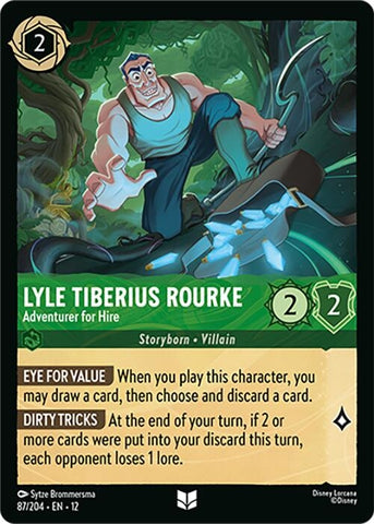 Image for Lyle Tiberius Rourke - Adventurer for Hire (87/204) (Wilds Unknown) - Disney Lorcana