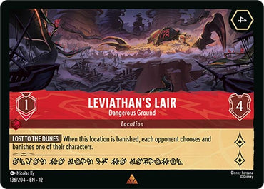 Image for Leviathan's Lair - Dangerous Ground (136/204) (Wilds Unknown) - Disney Lorcana