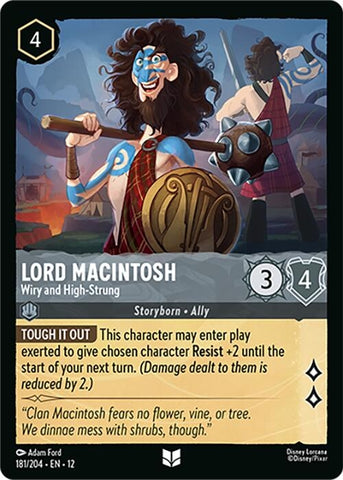 Image for Lord Macintosh - Wiry and High-Strung (181/204) (Wilds Unknown) - Disney Lorcana