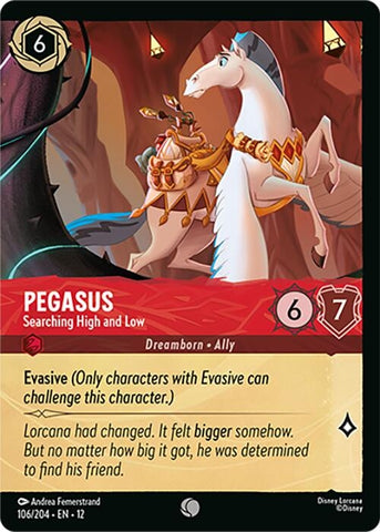 Image for Pegasus - Searching High and Low (Foil) (106/204) (Wilds Unknown) - Disney Lorcana