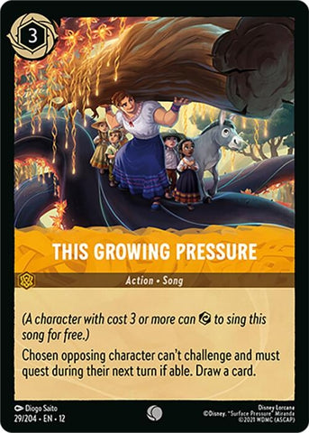 Image for This Growing Pressure (29/204) (Wilds Unknown) - Disney Lorcana