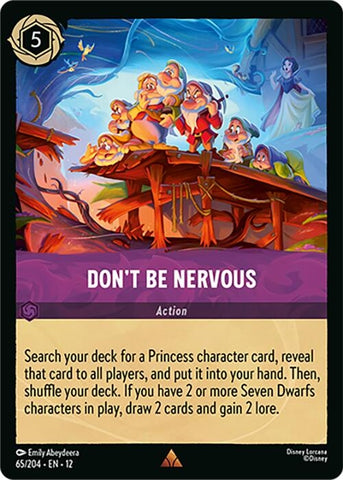 Image for Don't Be Nervous (65/204) (Wilds Unknown) - Disney Lorcana