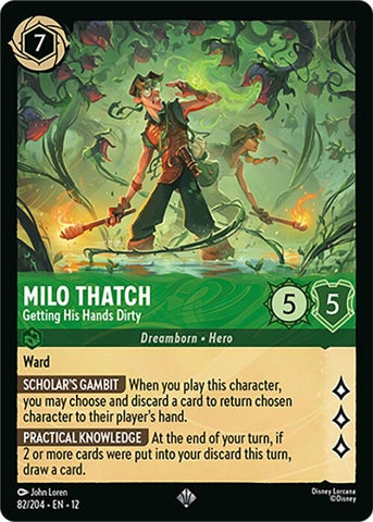 Image for Milo Thatch - Getting His Hands Dirty (82/204) (Wilds Unknown) - Disney Lorcana