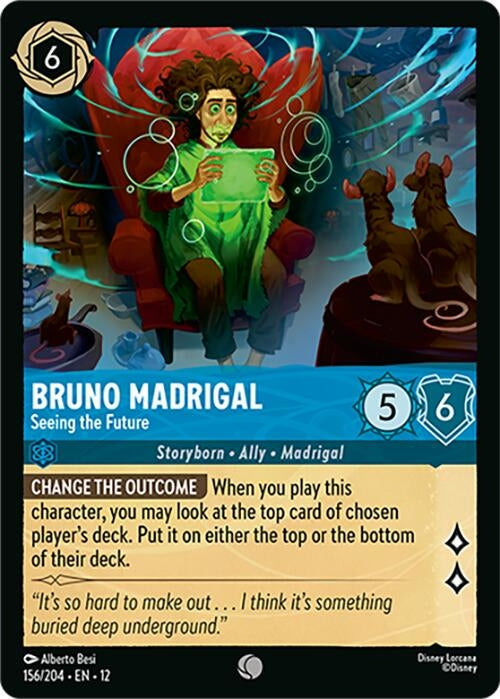 Image for Bruno Madrigal - Seeing the Future (156/204) (Wilds Unknown) - Disney Lorcana
