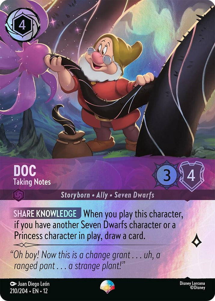 Image for Doc - Taking Notes (Epic) (210/204) (Wilds Unknown) - Disney Lorcana