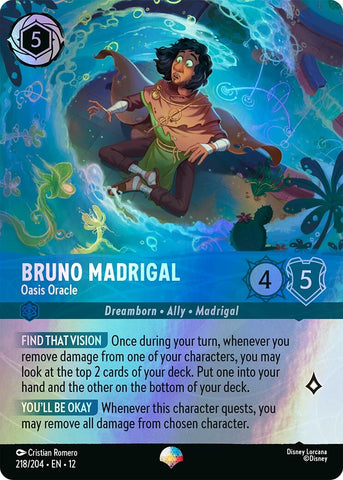Image for Bruno Madrigal - Oasis Oracle (Epic) (218/204) (Wilds Unknown) - Disney Lorcana