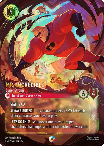 Image for Mr. Incredible - Super Strong (Enchanted) (234/204) (Wilds Unknown) - Disney Lorcana