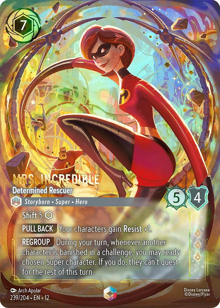 Image for Mrs. Incredible - Determined Rescuer (Enchanted) (239/204) (Wilds Unknown) - Disney Lorcana
