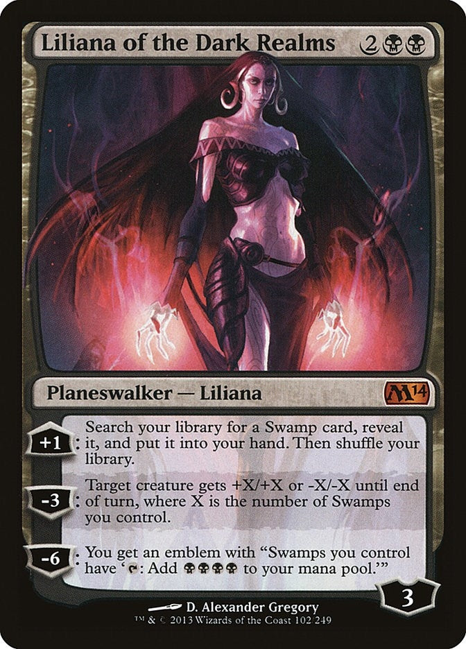 Image for Liliana of the Dark Realms (102) [Magic 2014 (M14)]