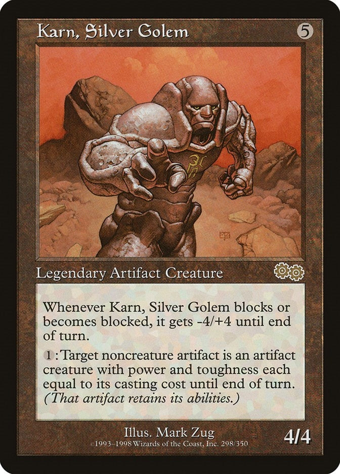 Image for Karn, Silver Golem (298) [Urza's Saga]