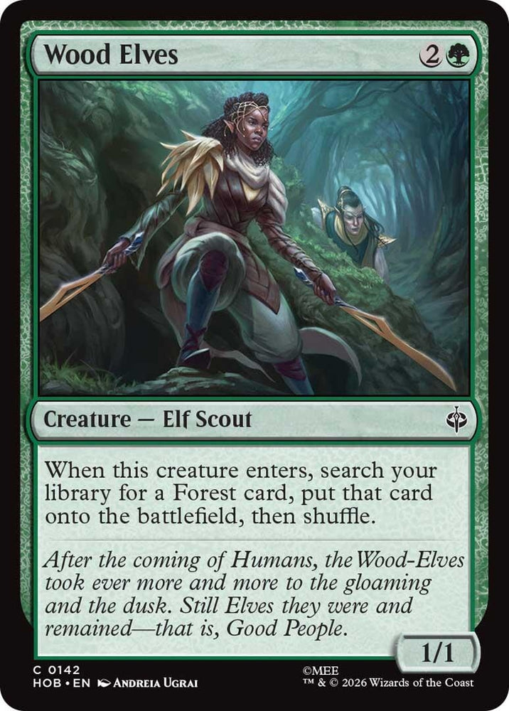 Image for Wood Elves (142) (The Hobbit) (HOB) - Magic: The Gathering