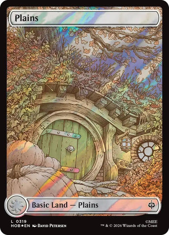 Image for Plains (0319) (Surge Foil) (319) (The Hobbit) (HOB) - Magic: The Gathering