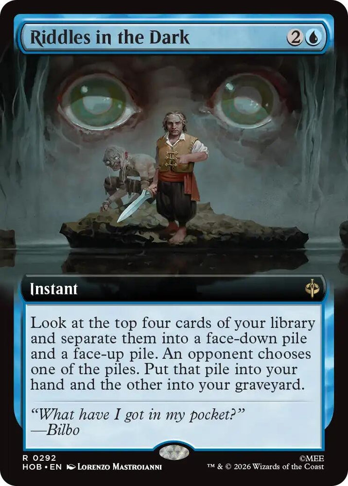 Image for Riddles in the Dark (Extended Art) (292) (The Hobbit) (HOB) - Magic: The Gathering