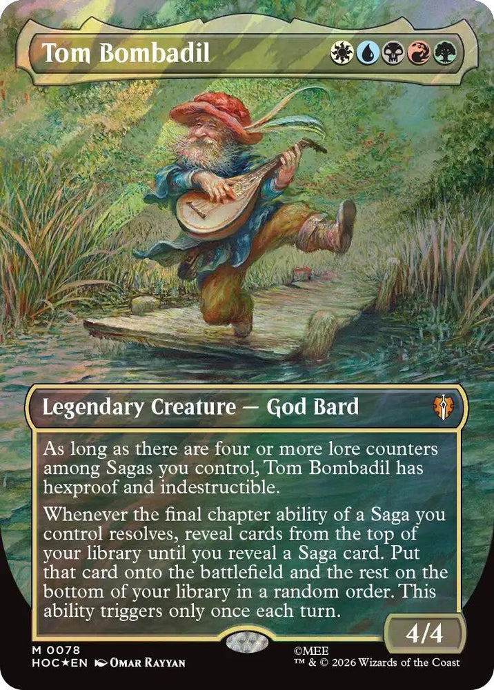 Image for Tom Bombadil (Borderless) (Surge Foil) (78) (The Hobbit: Eternal-Legal) (HOC) - Magic: The Gathering