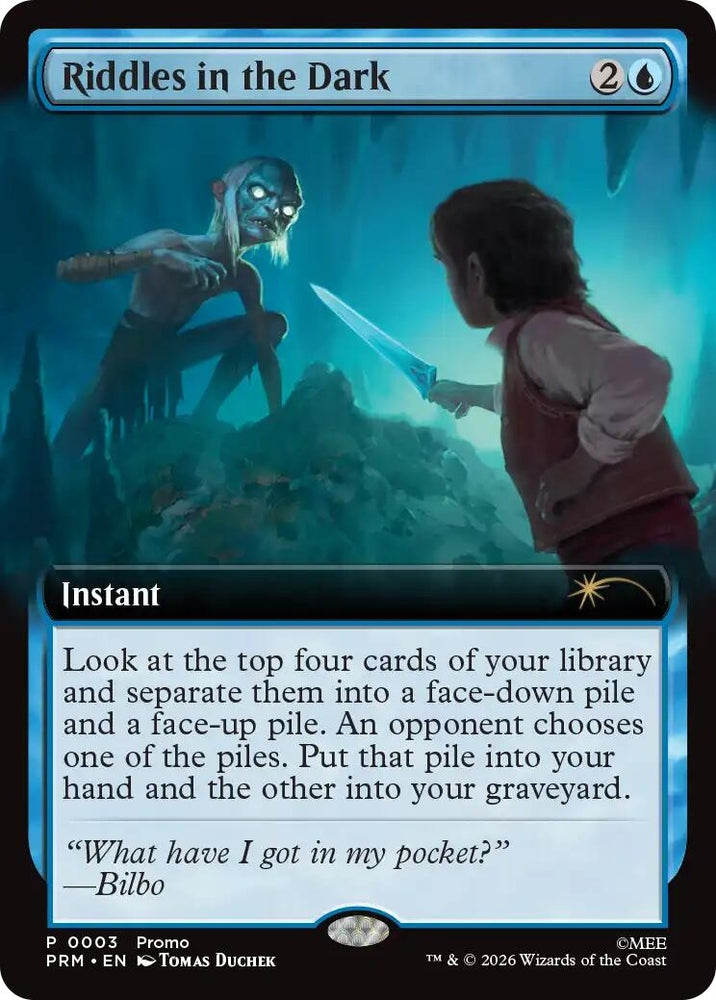 Image for Riddles in the Dark (Extended Art) (3) (Unique and Miscellaneous Promos) (UMP) - Magic: The Gathering