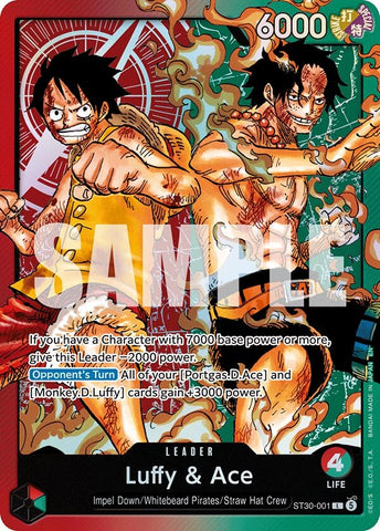 Luffy & Ace (ST30-001) (Starter Deck EX: Luffy & Ace)